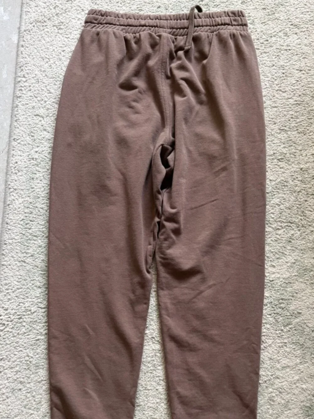 Gymshark Women Activewear Pants S Brown Sweatpants Fleece Logo 30